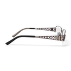 Women's WLO320 Square Square Prescription Eyeglasses with Case, Brown