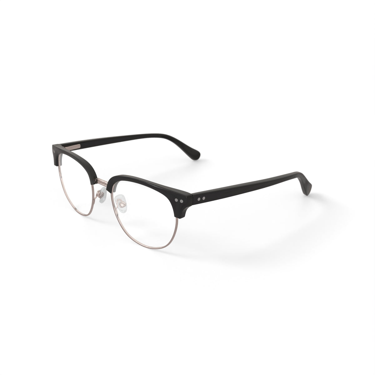 True Religion Men's T008 Browline Prescription Eyeglasses with Case, Black