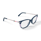 Flower Women's FLR6056 Prescription Eyeglasses with Case, Green/Pink