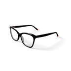 Women's MV021 Karen Cat Eye Prescription Eyeglasses with Case, Black