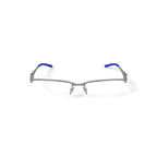 New Balance Men's NB506 Rectangular Prescription Eyeglasses with Case, Silver