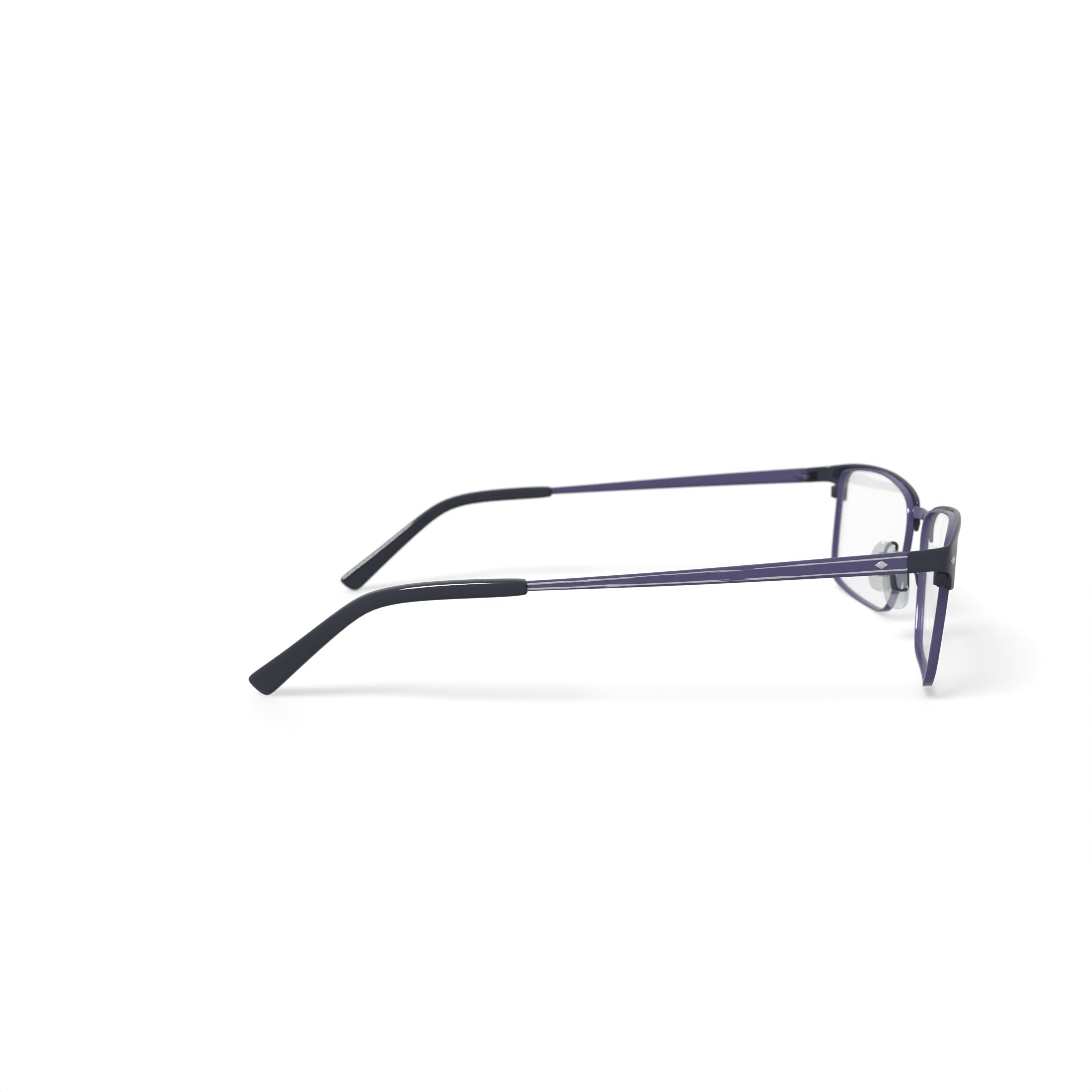 TiFlex Men's T1717 Browline Prescription Eyeglasses with Case, Matte Black