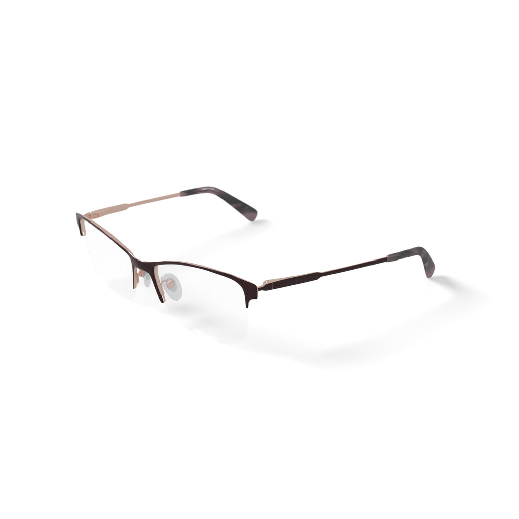 Kenneth Cole Women's KC0843-1 Browline Prescription Eyeglasses with Case, Pink