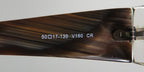 NEW VERA WANG V160 WOMENS/LADIES DESIGNER FULL-RIM CRYSTAL / BROWN GORGEOUS PLASTIC ARMS IN STYLE FRAME DEMO LENSES 50-17-130 EYEGLASSES/EYE GLASSES