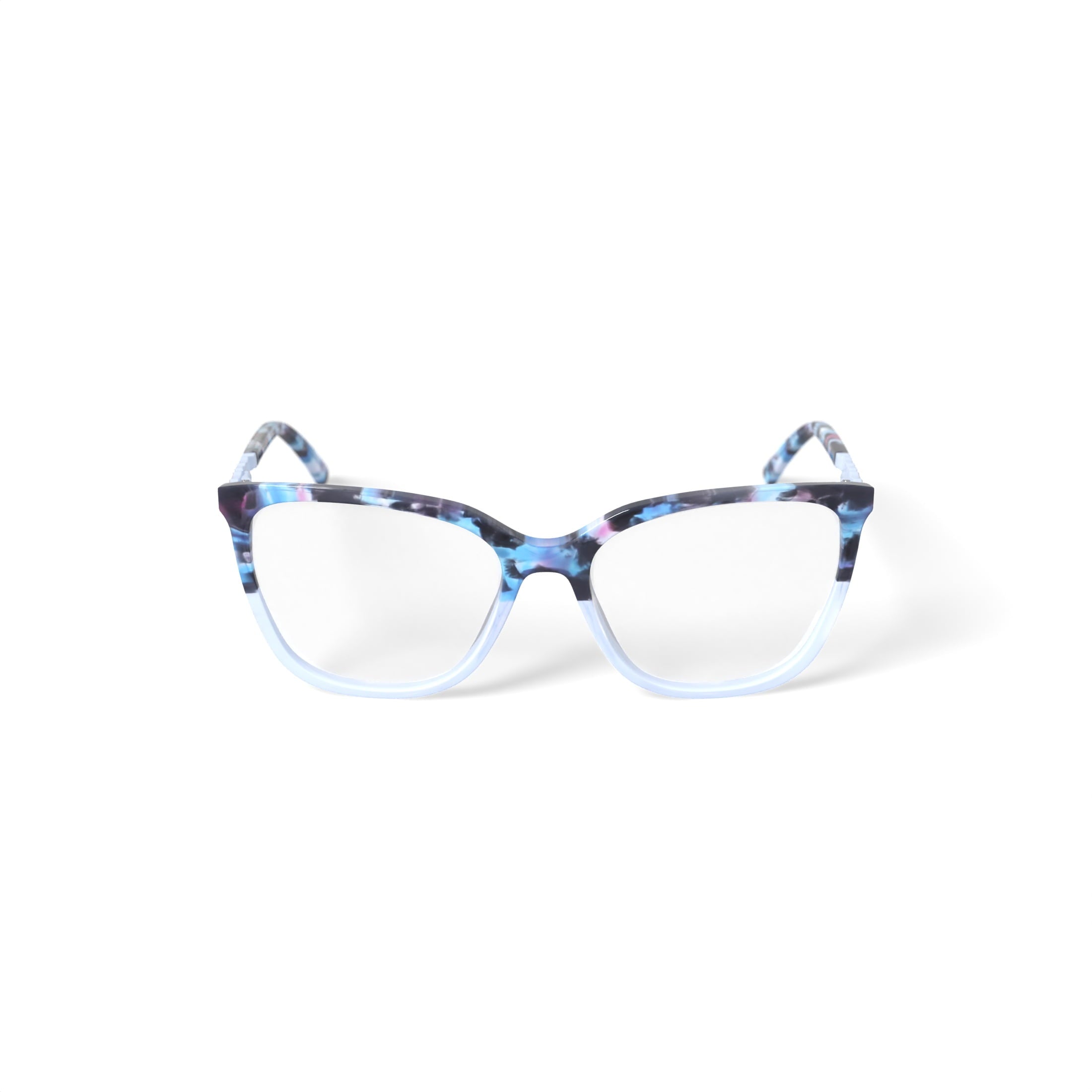 Bebe Women's BB4191 Prescription Eyeglasses with Case, Blue Gradient