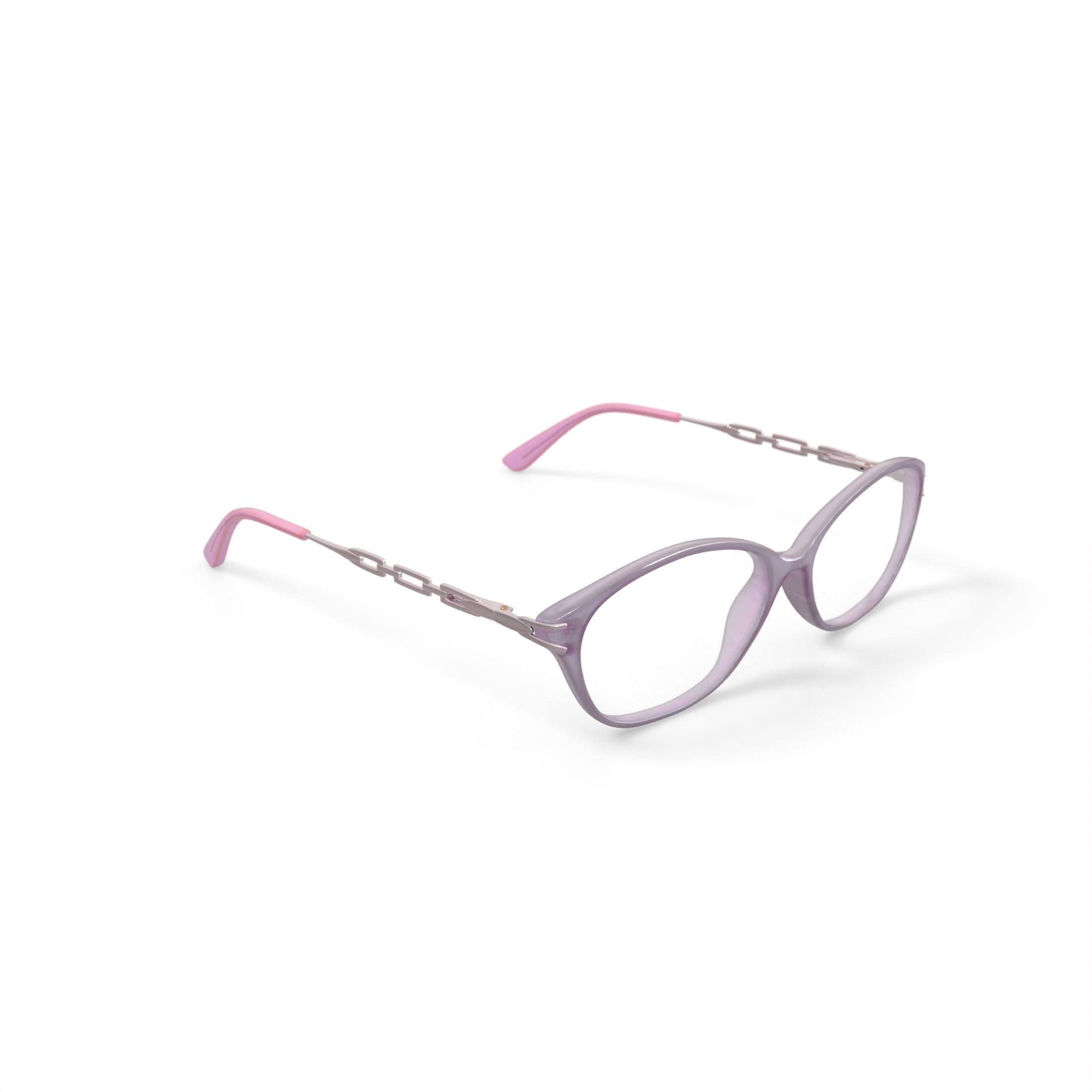 Women's SL1545 Oval Prescription Eyeglasses with Case, Purple
