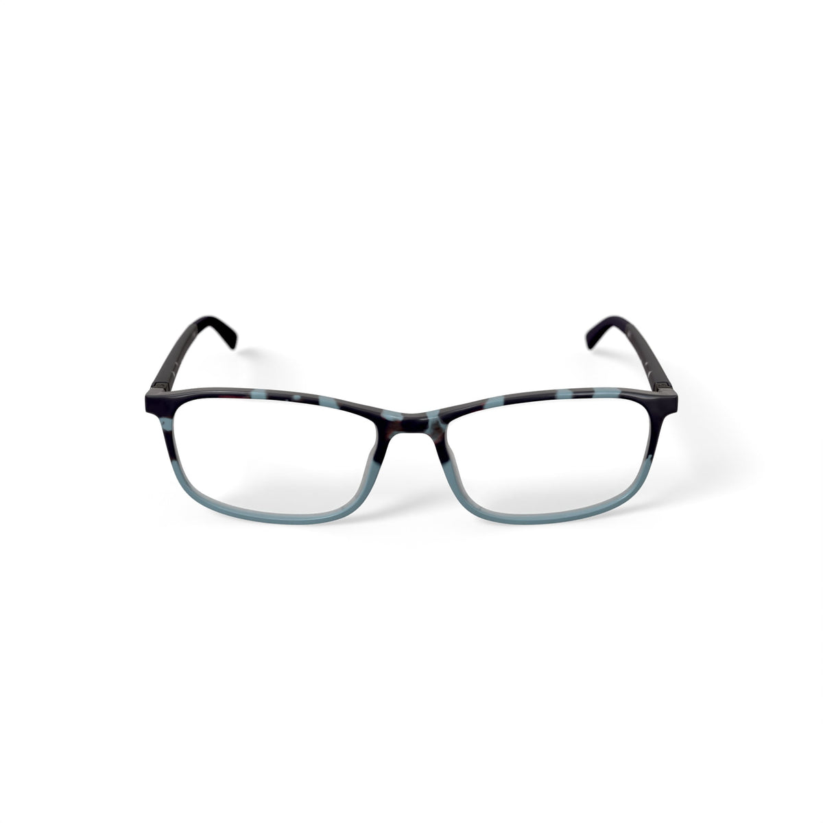 Men's Arwen Rectangular Prescription Eyeglasses with Case, Green Tortoise Gradient