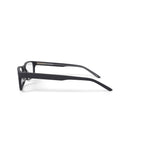Men's W151 Rectangular Prescription Eyeglasses with Case, Black