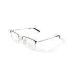 Men's MK10405 Square Prescription Eyeglasses with Case, Silver