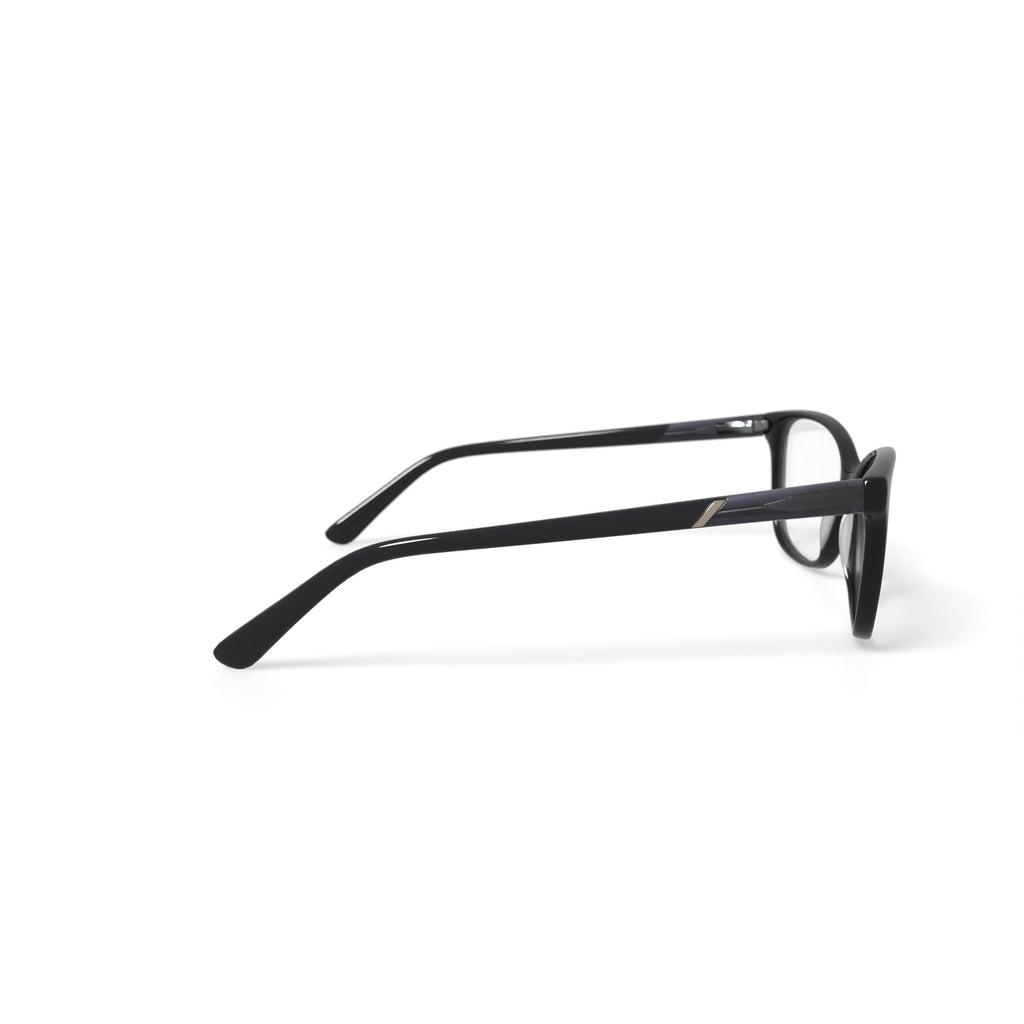 Women's MJ07322 Square Prescription Eyeglasses with Case, Black