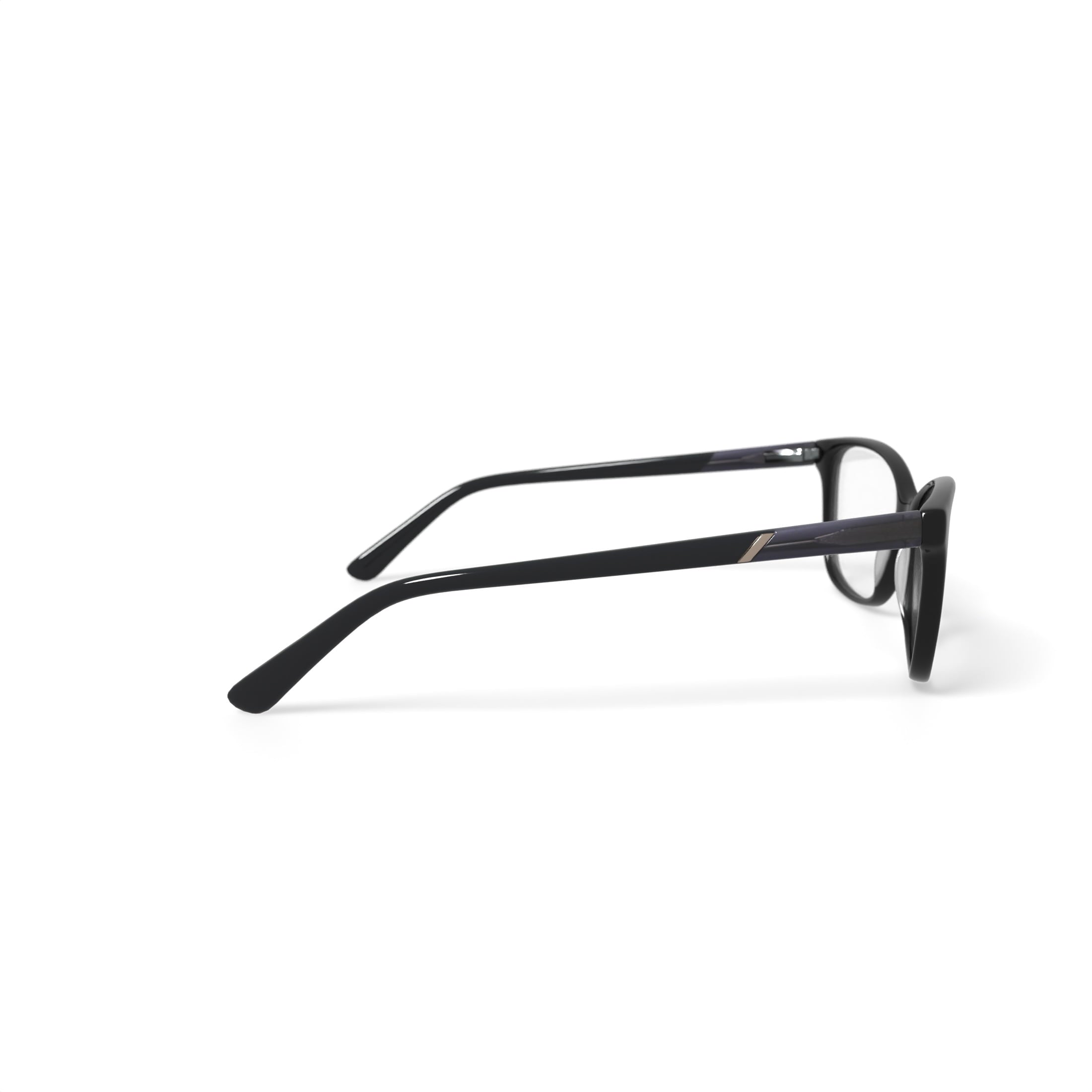 Women's MJ07322 Square Prescription Eyeglasses with Case, Black