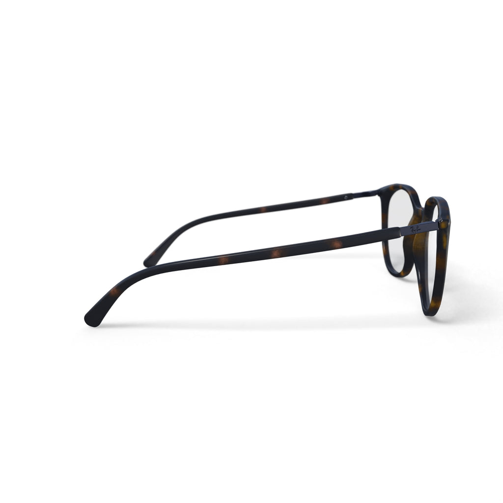  Women's Size 53 Square RB7190 Optics Prescription Eyeglasses with Case, Havana