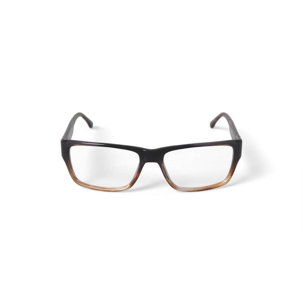 American Classics Mens Joplin Square Prescription Eyeglasses with Case, Brown