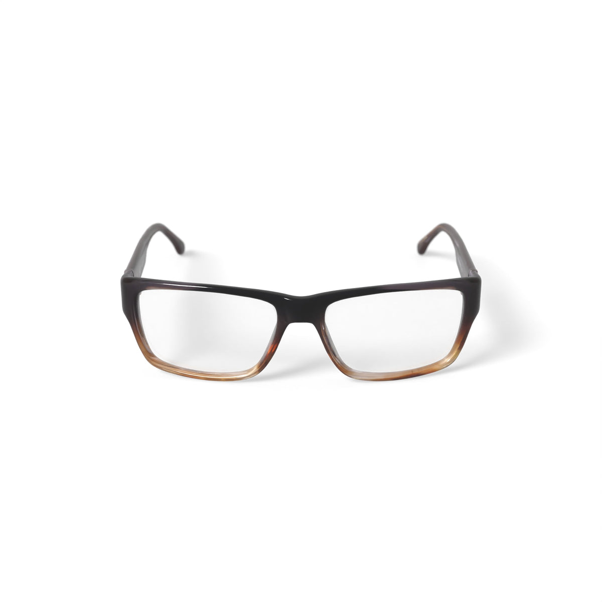 American Classics Mens Joplin Square Prescription Eyeglasses with Case, Brown