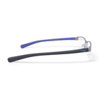 Men's 8098G Prescription Eyeglasses with Case, Gunmetal