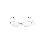 Womens S3209 Oval Prescription Eyeglasses with Case, Brown