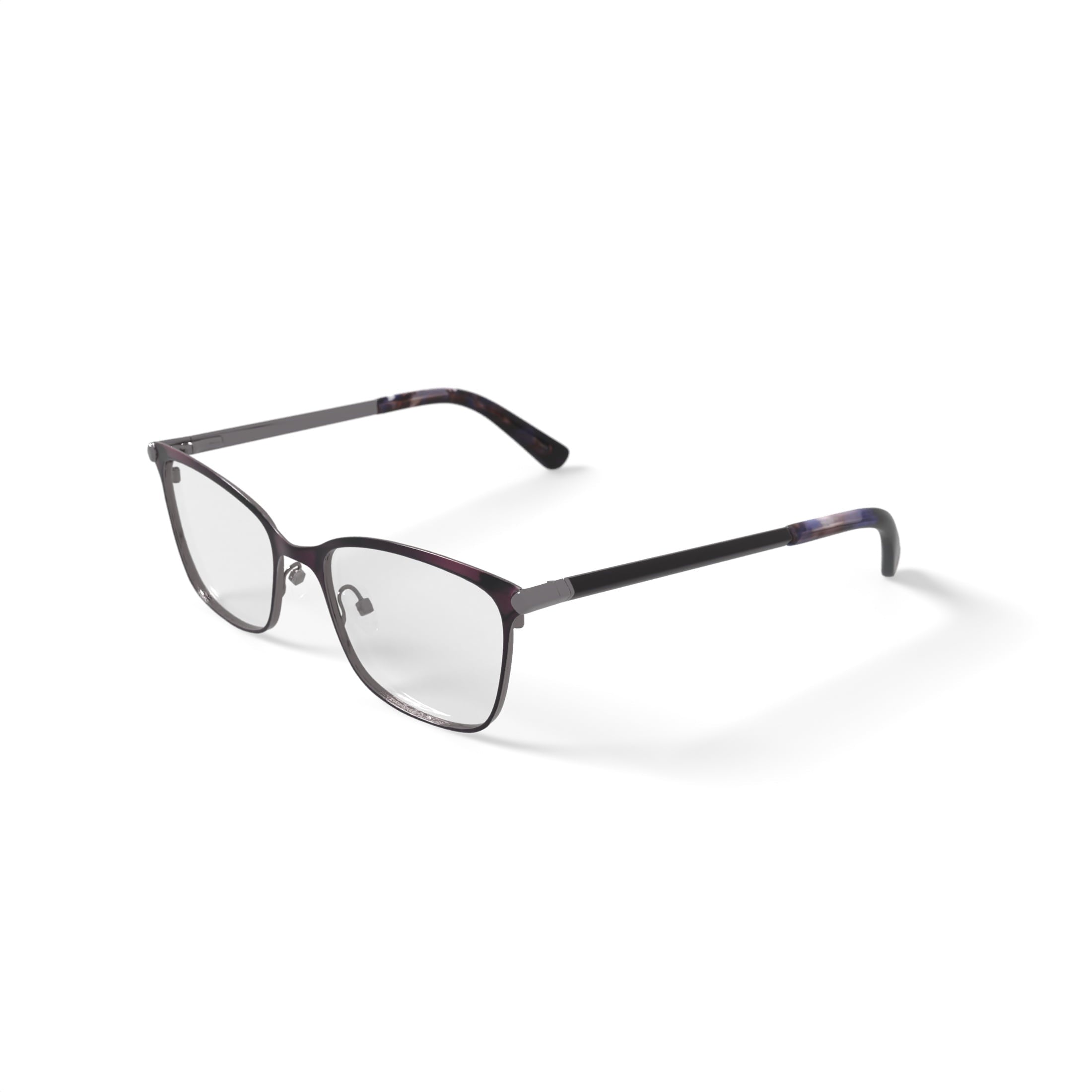 Women's NLO5012 Prescription Eyeglasses with Case, Plum