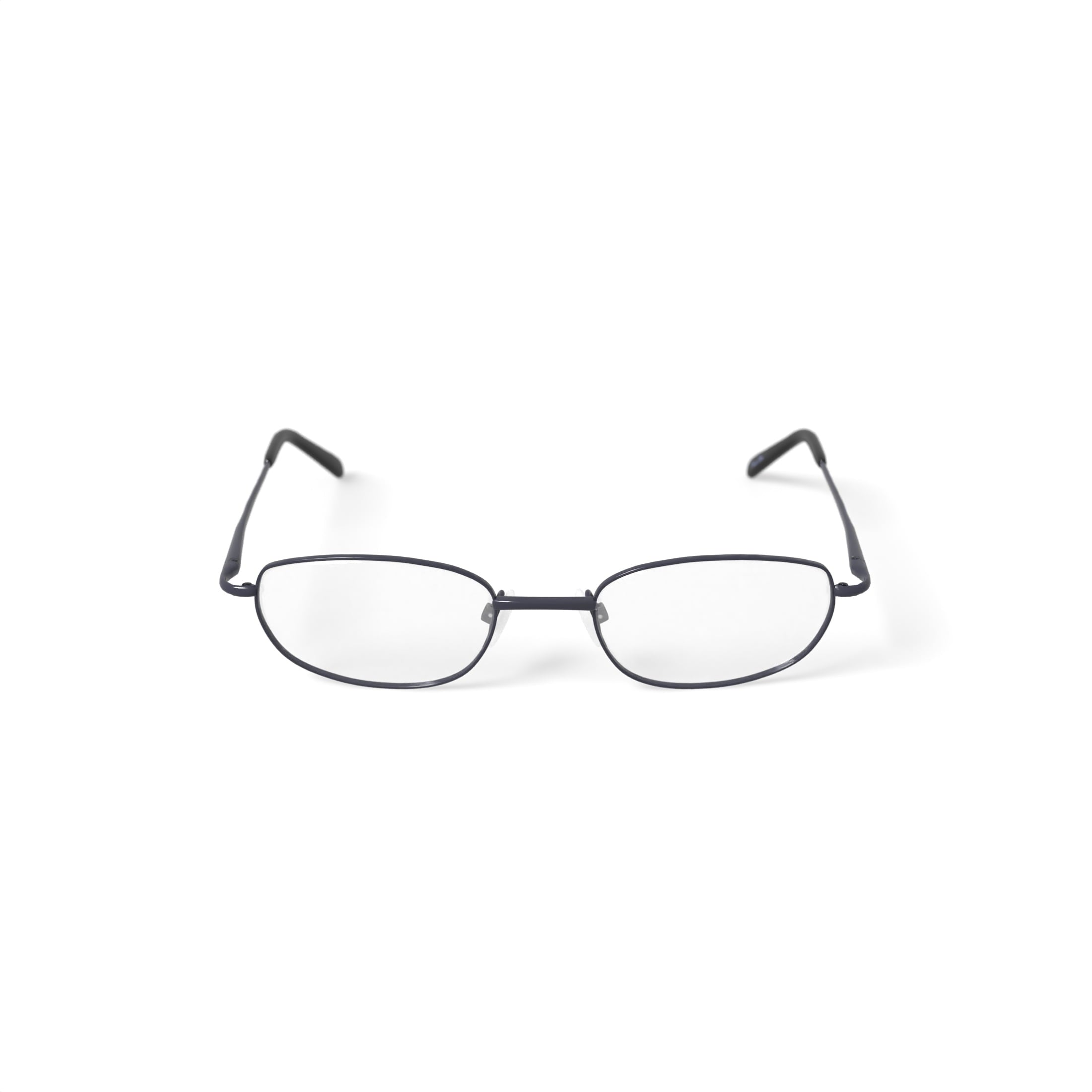Via Milano Men's Manuel Oval Prescription Eyeglasses with Case, Gunmetal