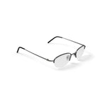 TiFlex Men's T1518 Oval Oval Prescription Eyeglasses with Case, Dark Pewter