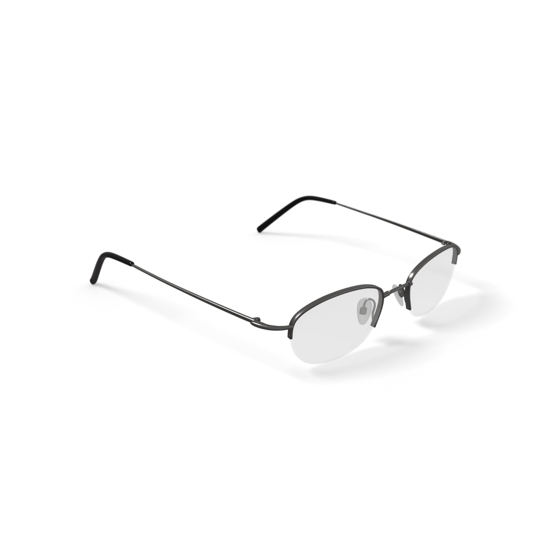 TiFlex Men's T1518 Oval Oval Prescription Eyeglasses with Case, Dark Pewter