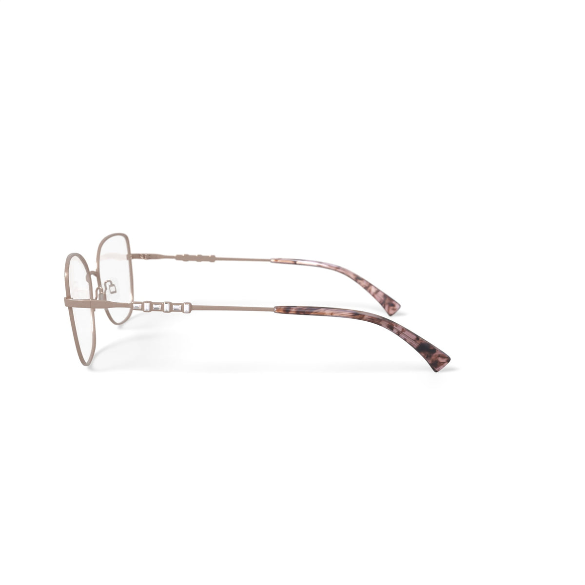 Women's MC012 Tori Cat Eye Prescription Eyeglasses with Case, Rose Gold