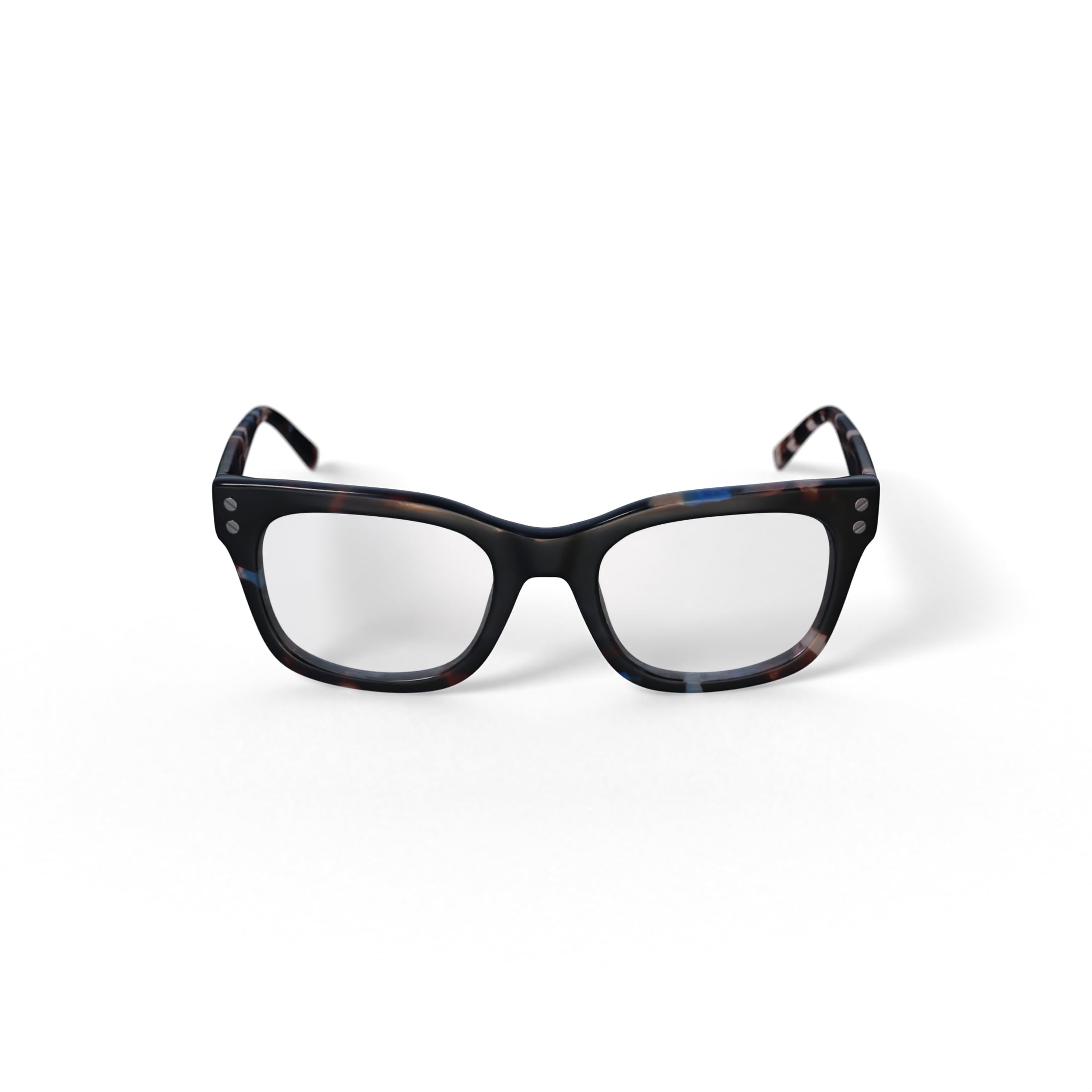 Reverb Women's RVLO6025 Prescription Eyeglasses with Case, Blue Tortoise