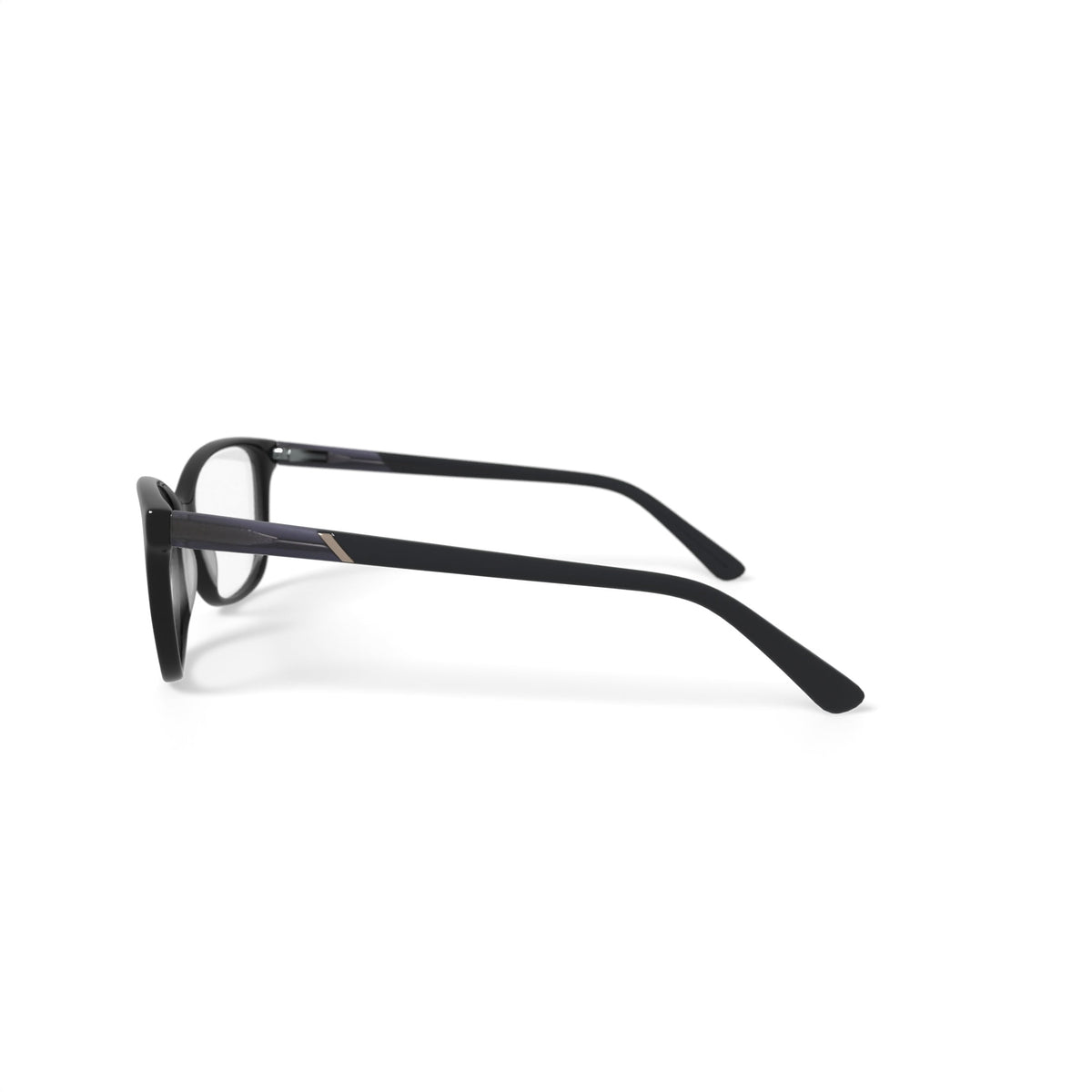 Women's MJ07322 Square Prescription Eyeglasses with Case, Black