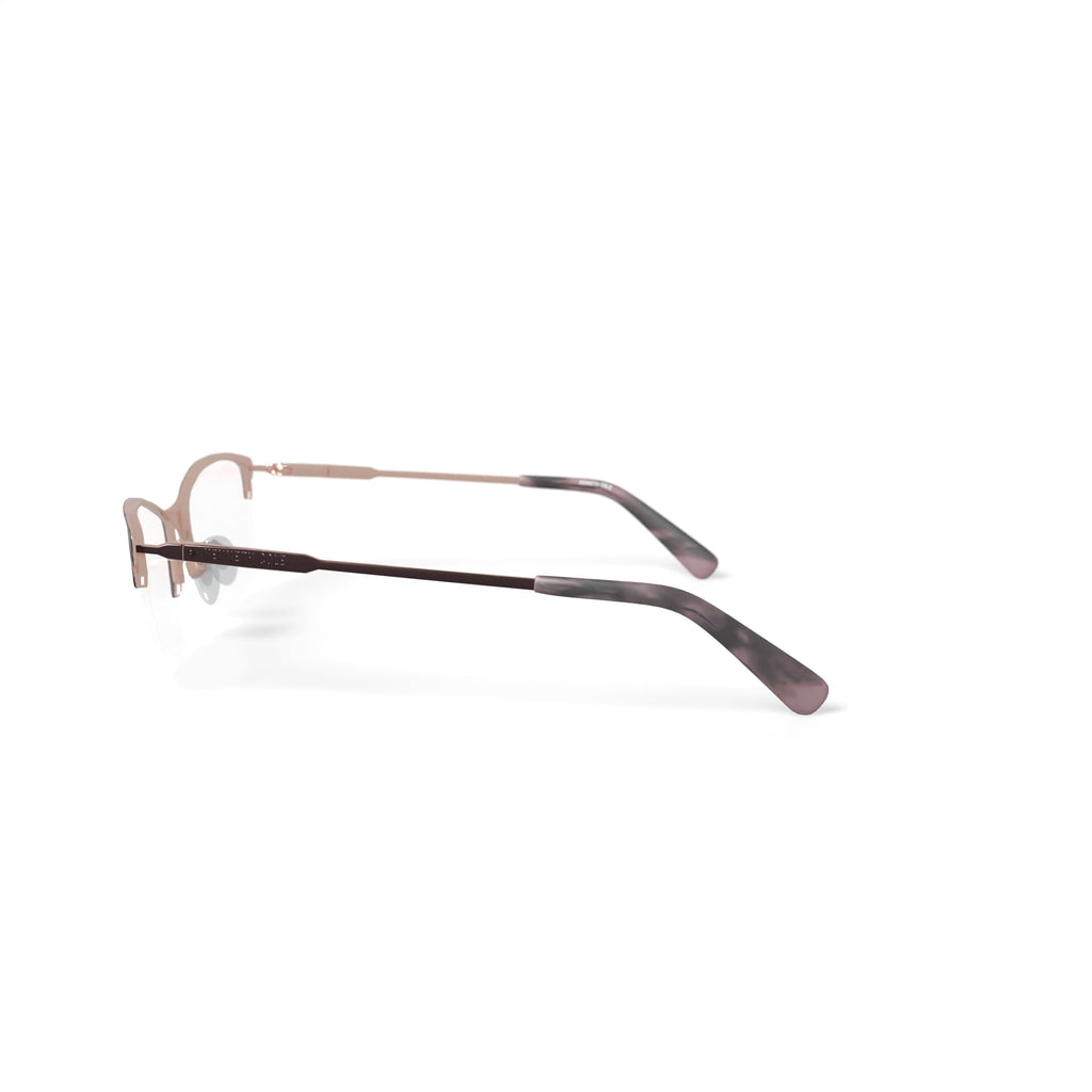 Kenneth Cole Women's KC0843-1 Browline Prescription Eyeglasses with Case, Pink