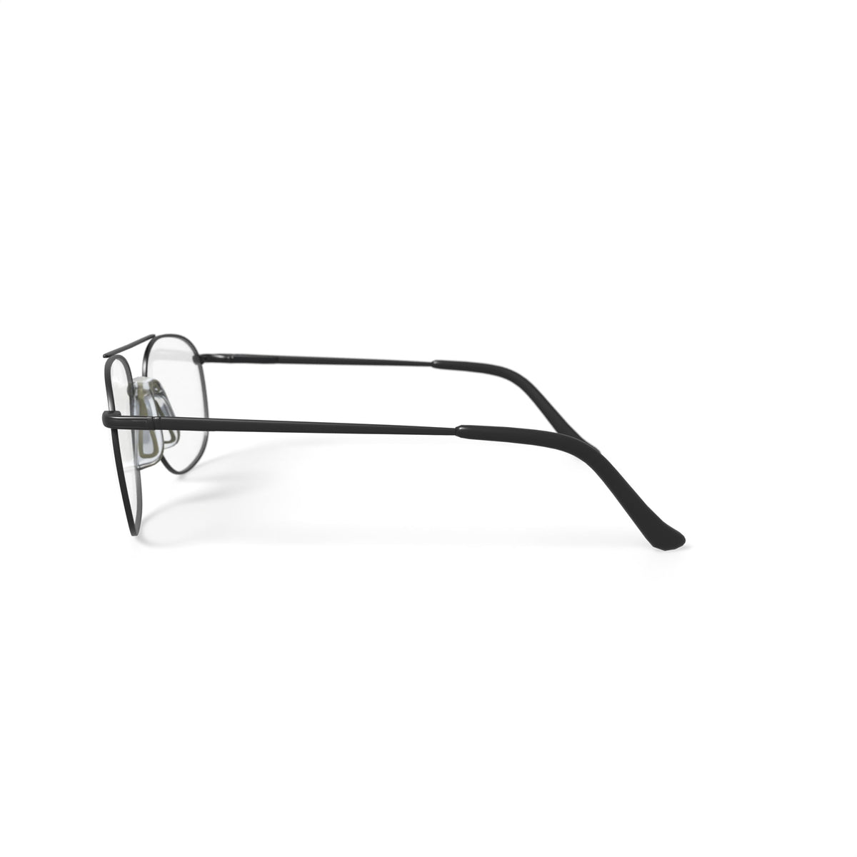 Via Milano Men's Kyle Square Prescription Eyeglasses with Case, Gunmetal