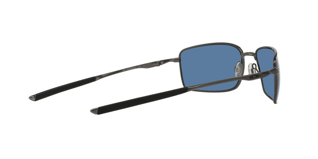 Oakley Rectangular l Sunglasses with Case, Size 60, Ice Iridium/Cement
