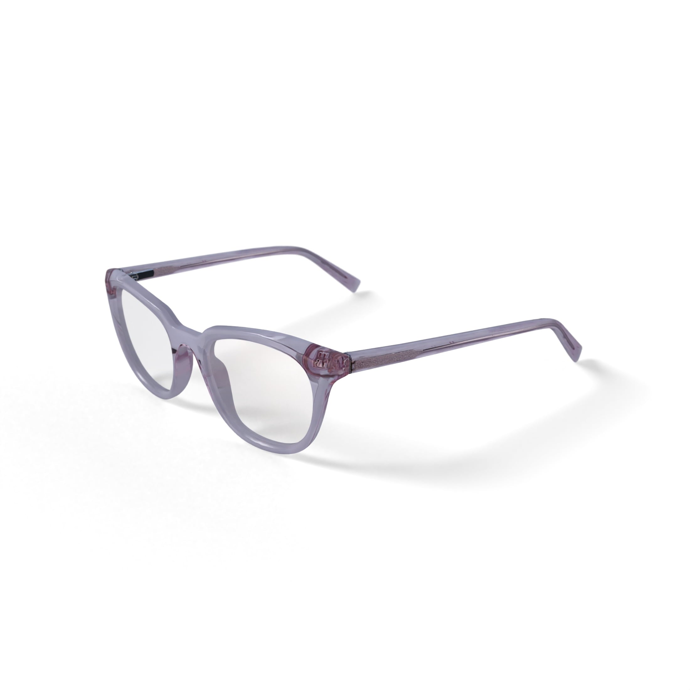 Women's Lucia Square Prescription Eyeglasses with Case, Pink Crystal
