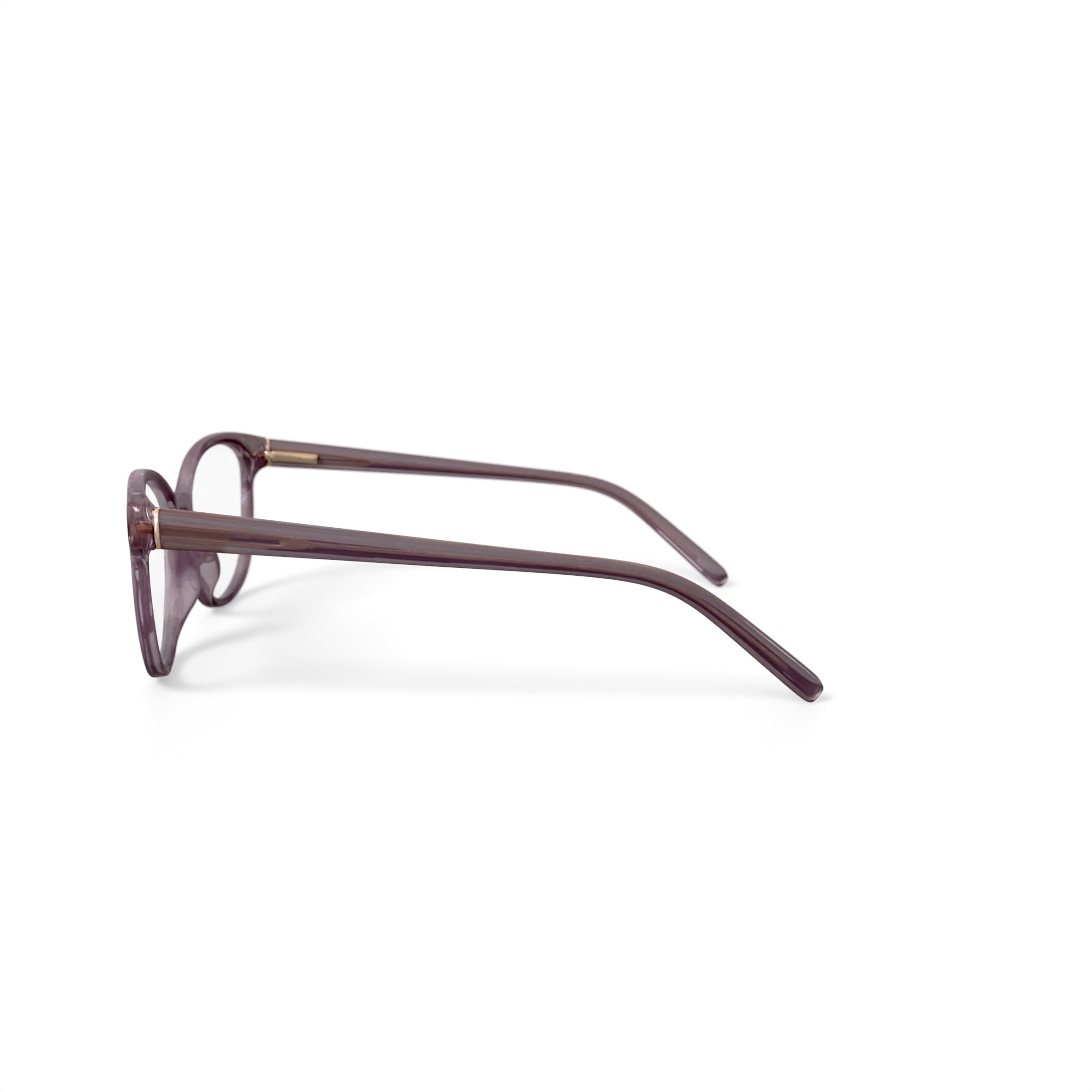 Women's BE223 Geranium Round Prescription Eyeglasses with Case, Pink Crystal