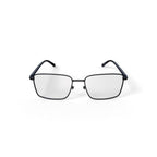 Men's Albert Rectangular Prescription Eyeglasses with Case, Gunmetal