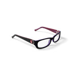 Baby Phat Women's BV227 Rectangular Prescription Eyeglasses with Case, Purple