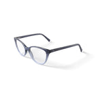 M America Women's Madison Cat Eye Prescription Eyeglasses with Case, Crystal Grey