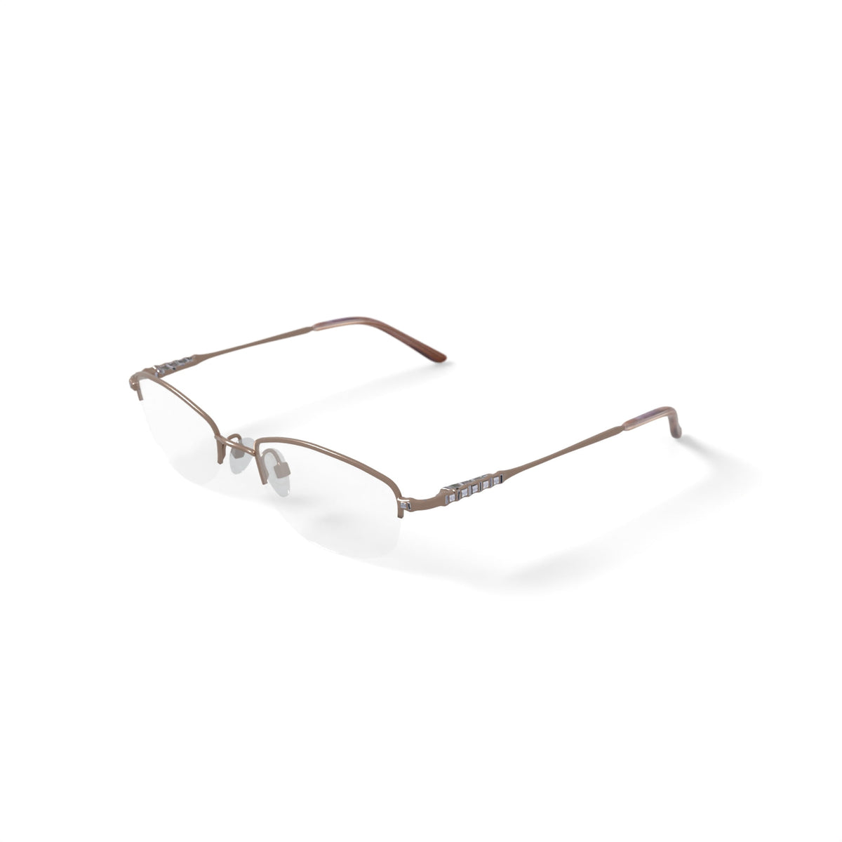 Women's M163 Oval Prescription Eyeglasses with Case, Gold