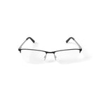 Men's MV012 Robb Rectangular Prescription Eyeglasses with Case, Silver
