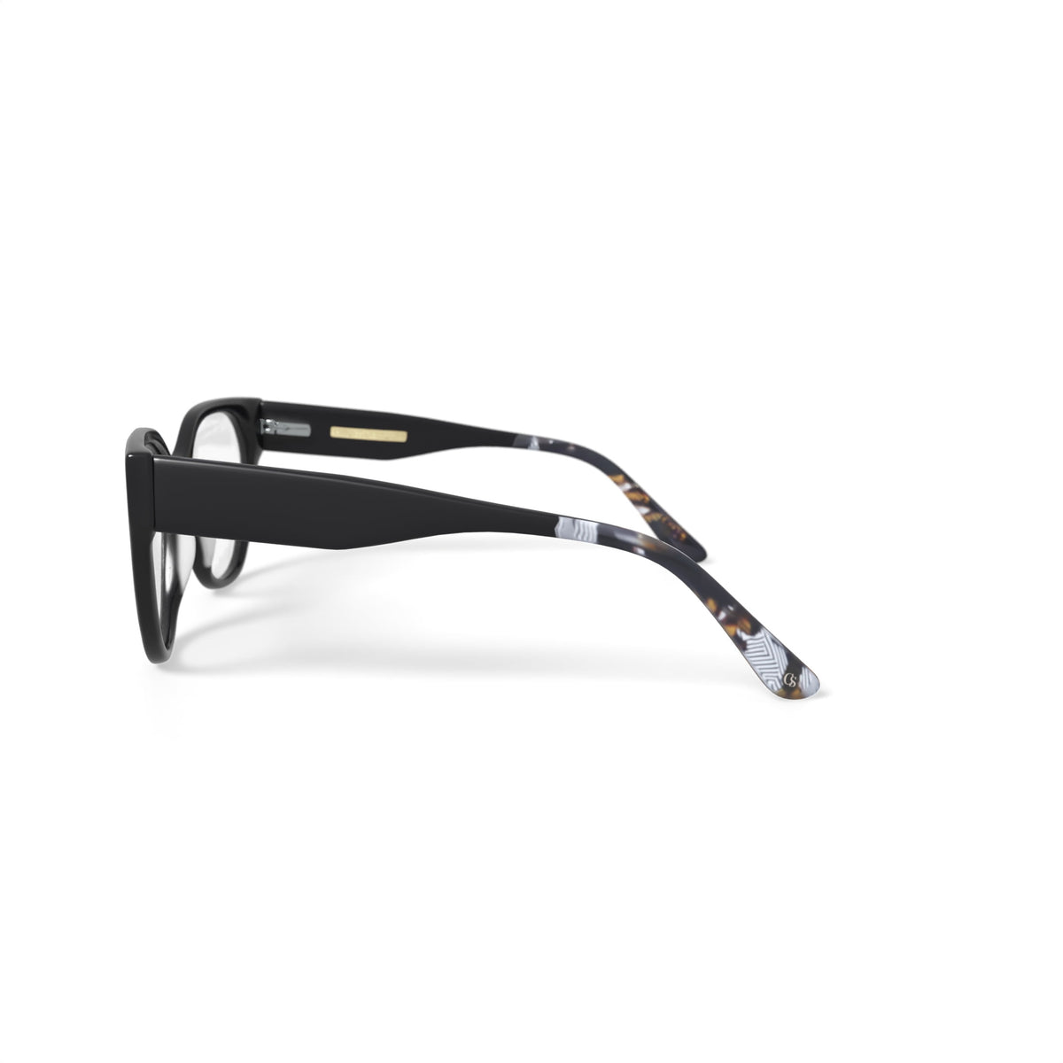 Women's Petra Cat Eye Prescription Eyeglasses with Case, Black