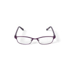 Women's HC21 Browline Prescription Eyeglasses with Case, Matte Dark Purple