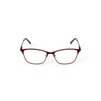Love Ellen DeGeneres Womens Touro Prescripton Eyeglasses with Case, Matte Burgundy