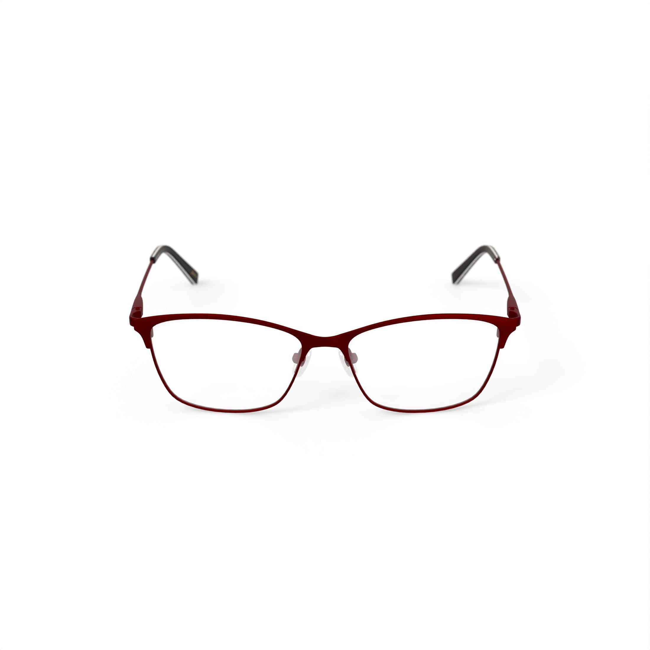 Love Ellen DeGeneres Womens Touro Prescripton Eyeglasses with Case, Matte Burgundy