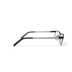 Men's HV707 Browline Prescription Eyeglasses with Case, Black