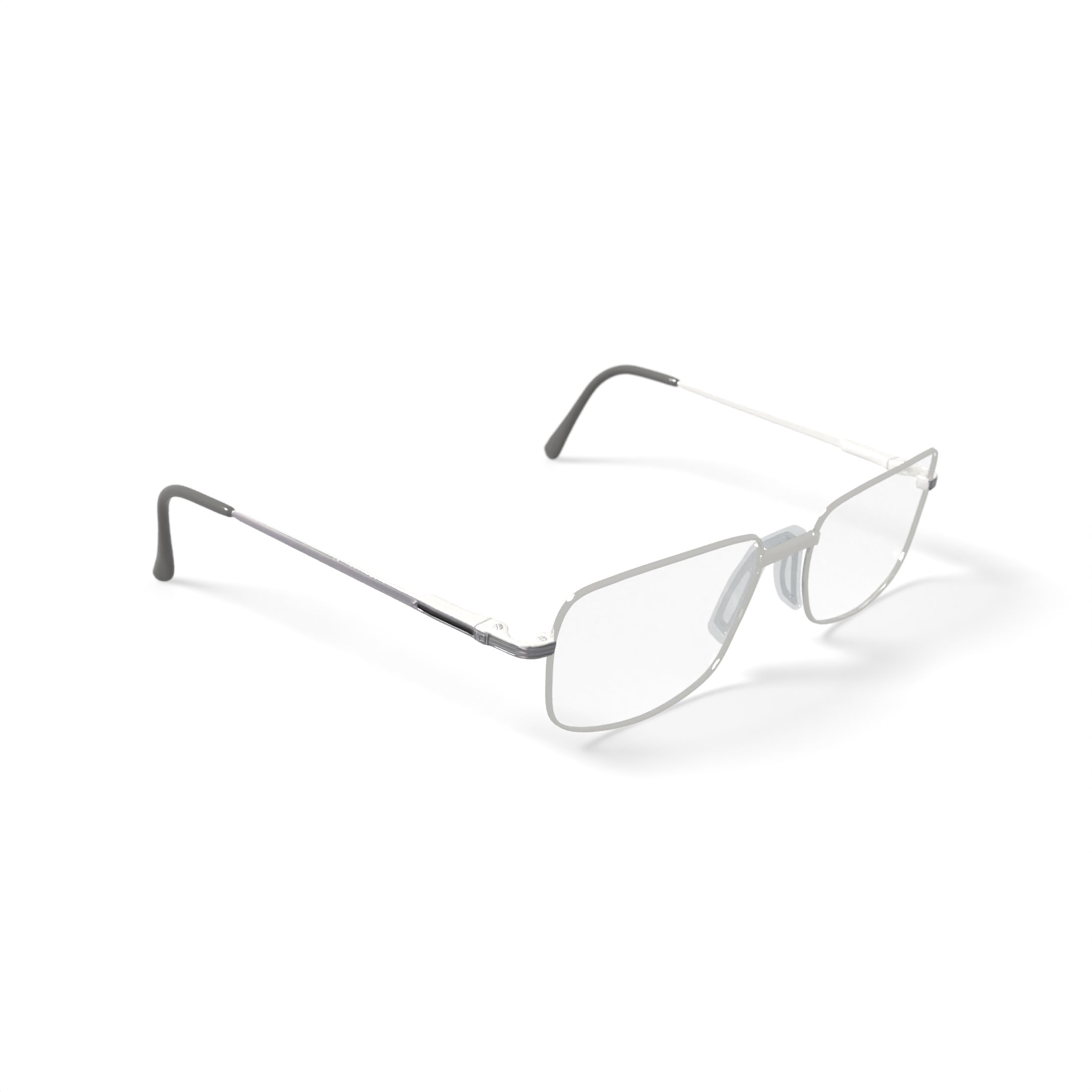 Men's STXL17 Square Prescription Eyeglasses with Case, Gunmetal