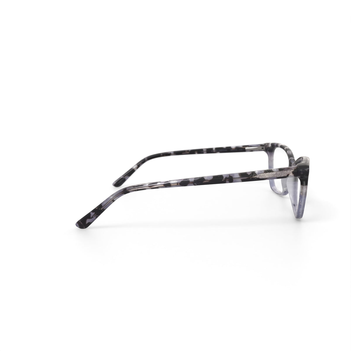 Women's MV023 Tabitha Cat Eye Prescription Eyeglasses with Case, Crystal Black