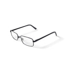 Men's W127 Rectangular Prescription Eyeglasses with Case, Gunmetal