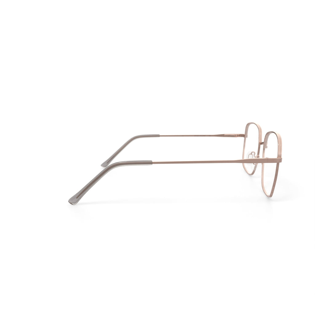 Women's MV027 Jillian Square Prescription Eyeglasses with Case, Gold