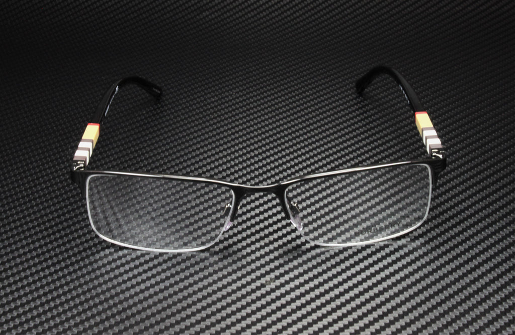 Burberry BE1282 l Unisex Semi-Rimless Eyeglasses Black Palladium 55mm Adult