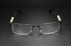 Burberry BE1282 l Unisex Semi-Rimless Eyeglasses Black Palladium 55mm Adult