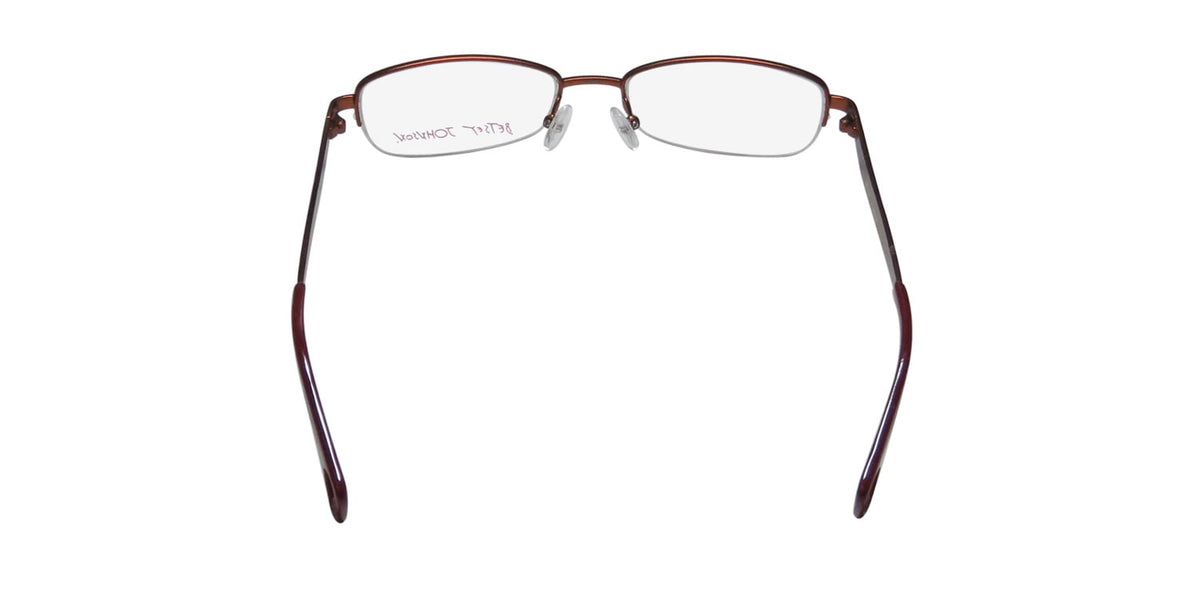 NEW BETSEY JOHNSON BOHO BOA MENS/WOMENS DESIGNER HALF-RIM BRONZE / MULTICOLOR HOT AMERICAN FASHION DESIGNER FRAME DEMO LENSES 50-17-137 EYEGLASSES/GLASSES