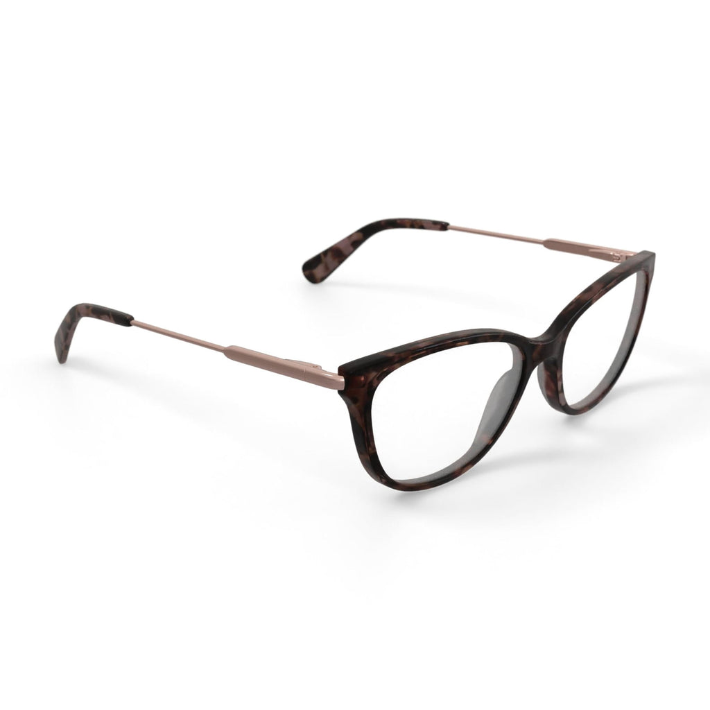 Kenneth Cole Women's KC0839-1 Square Prescription Eyeglasses with Case, Purple Tortoise